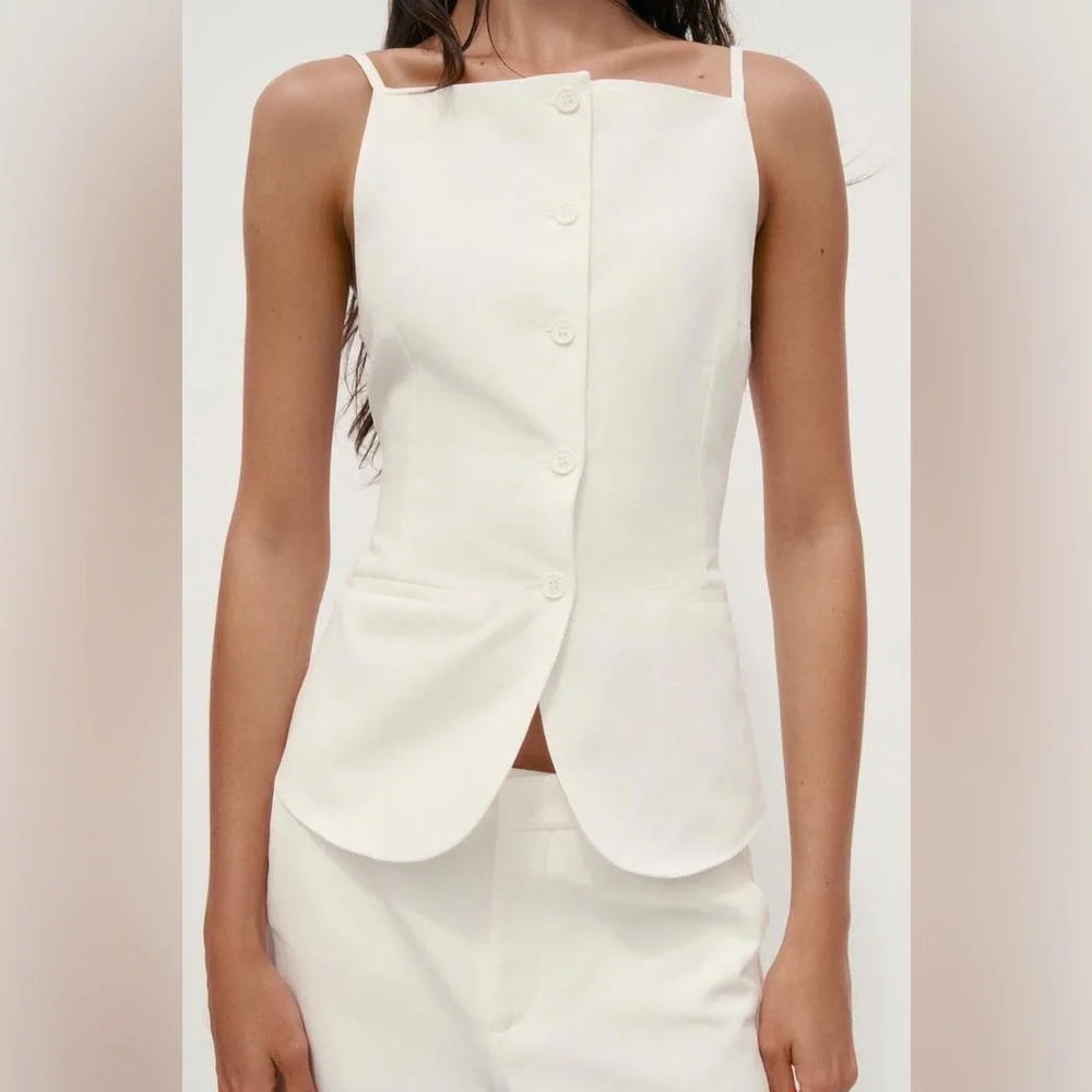 Zara Button Vest Top - Picture 4 of 7